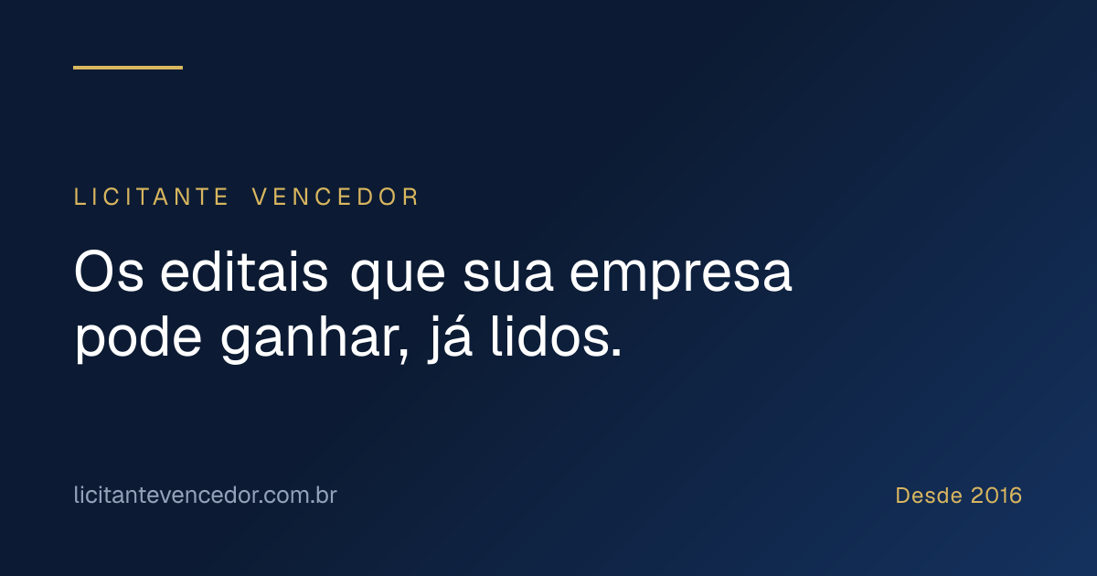 Licitações em Teresópolis (RJ) | Licitante Vencedor